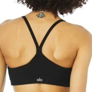 Alo Yoga Gratitude Alosoft Sports Bra Black Size Small